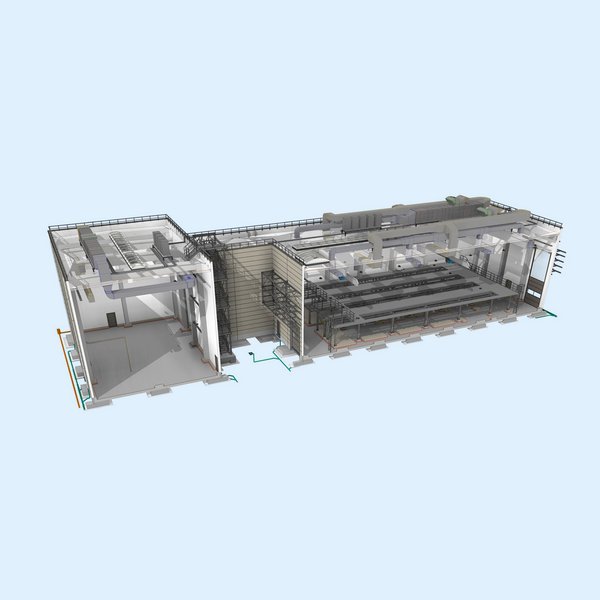 BIM-Konzept: 3D Modell | Neubau Chemieanlage Langelsheim