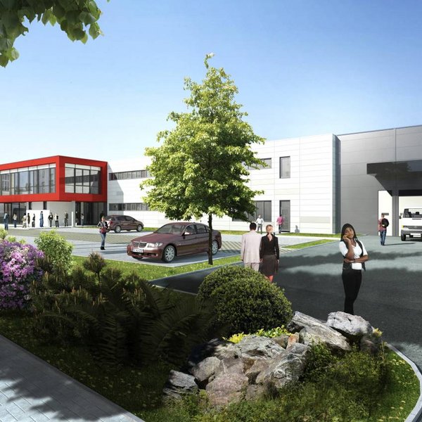 Industriebau Konzept Neubau Friedmann Solution / Gomaringen